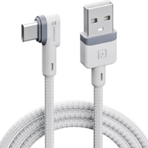 Portronics USB Type C Cable 3 A 1.2 m Konnect L POR-1403 (Compatible with All Phones With Type C port, White, One Cable)