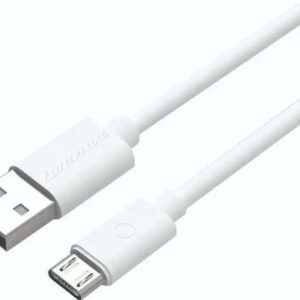 USB Cable 3.1 A 1 m PVC TM20W  (Compatible with Smartphones, Andriod phones, toys, Any other device with micro USB port, White, One Cable)